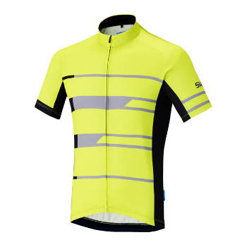 Koszulka rowerowa Shimano Team Jersey neonowy żółty